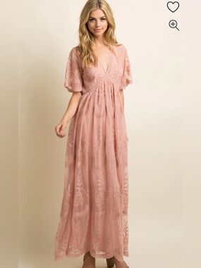 Pink Blush Maternity Maxi Dress